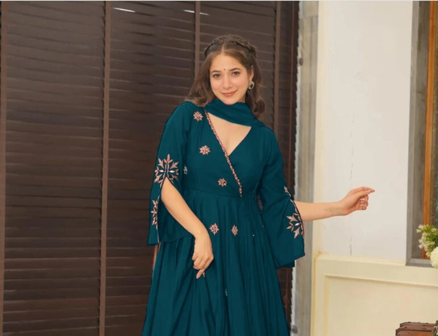 Image of Kiya Enterprises Women Palazzo Dupatta Set