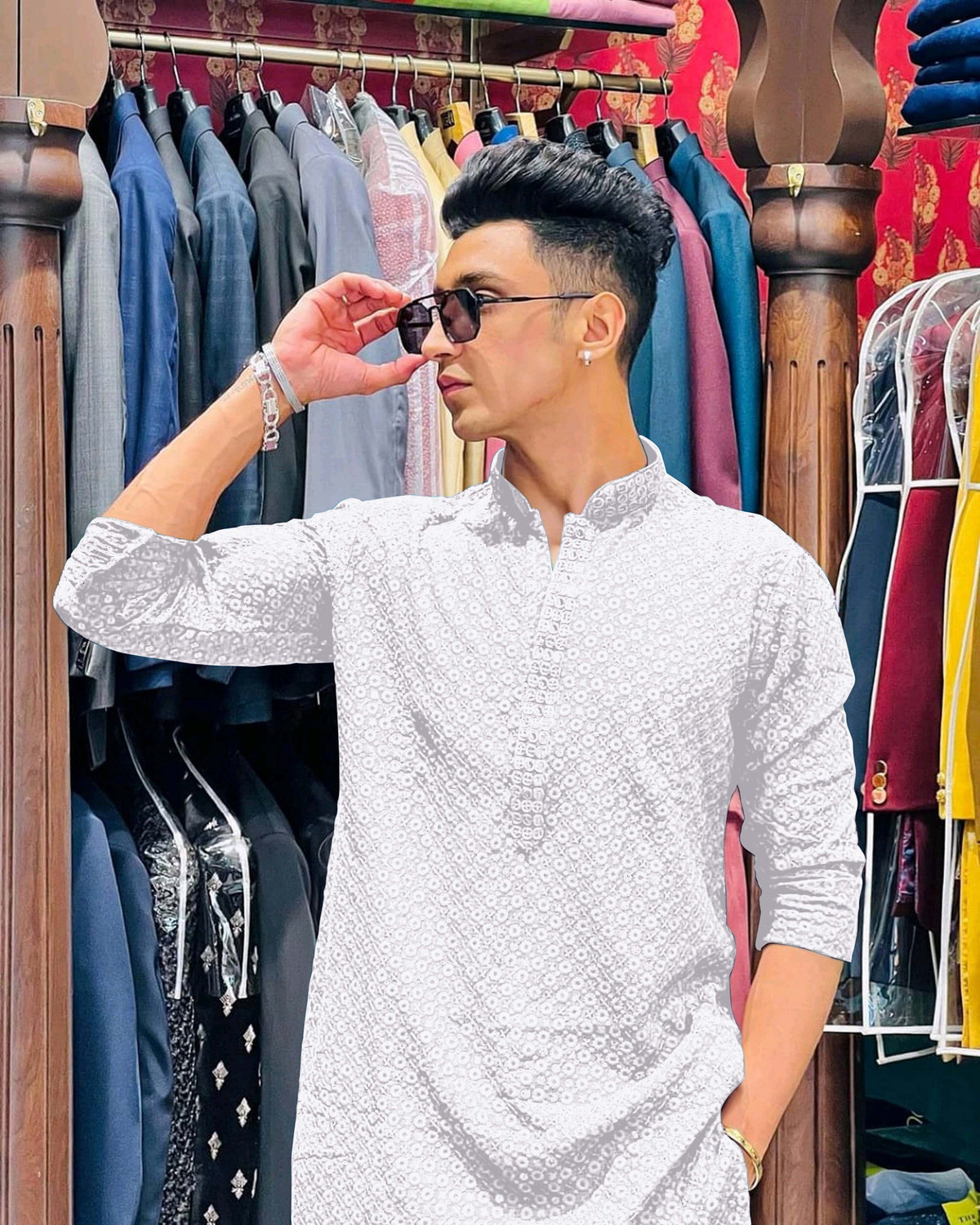 Image of KriKan Men Kurta Pyjama Set