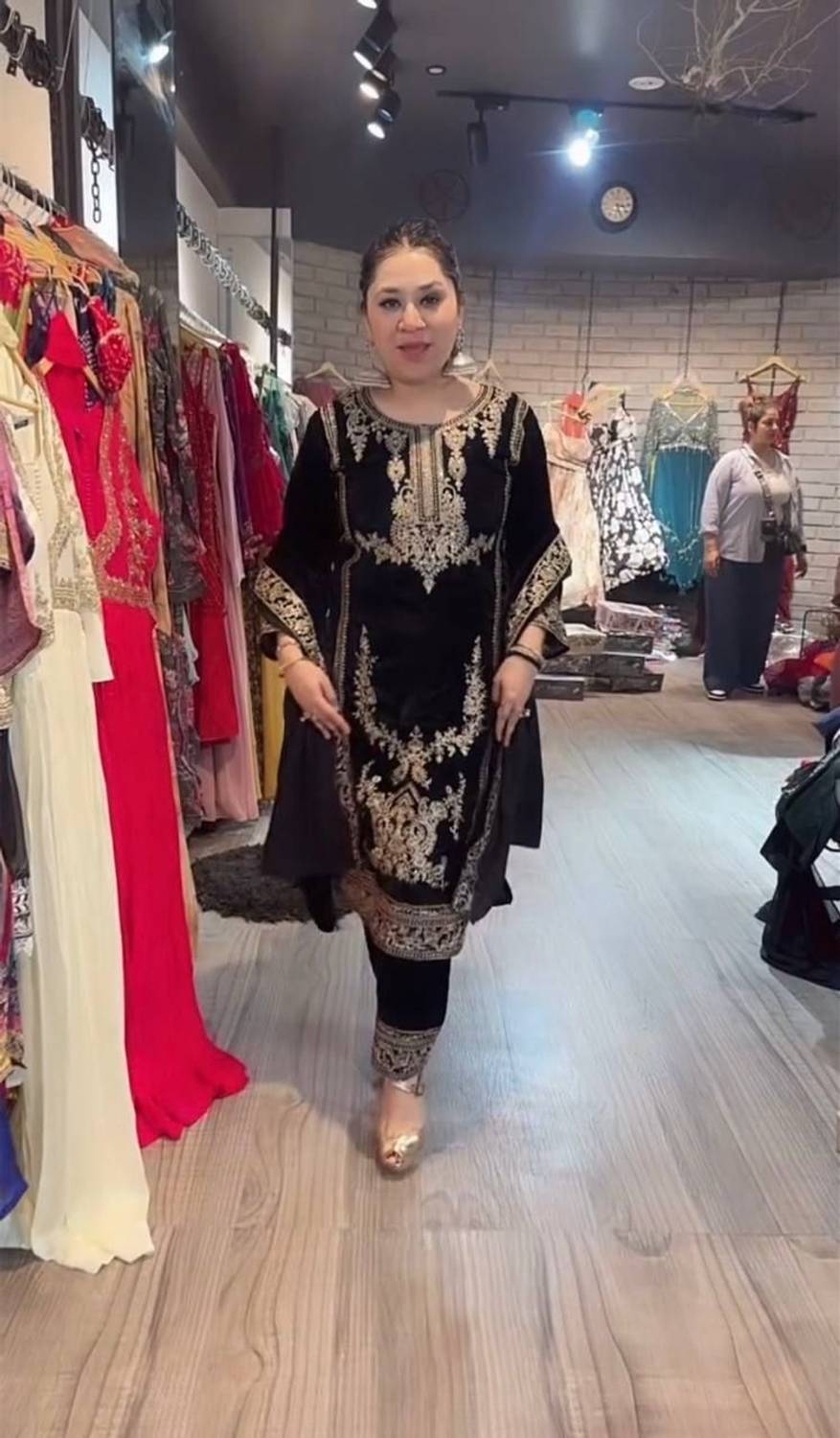 HAMOFY Women Ethnic Top Pant Dupatta Set