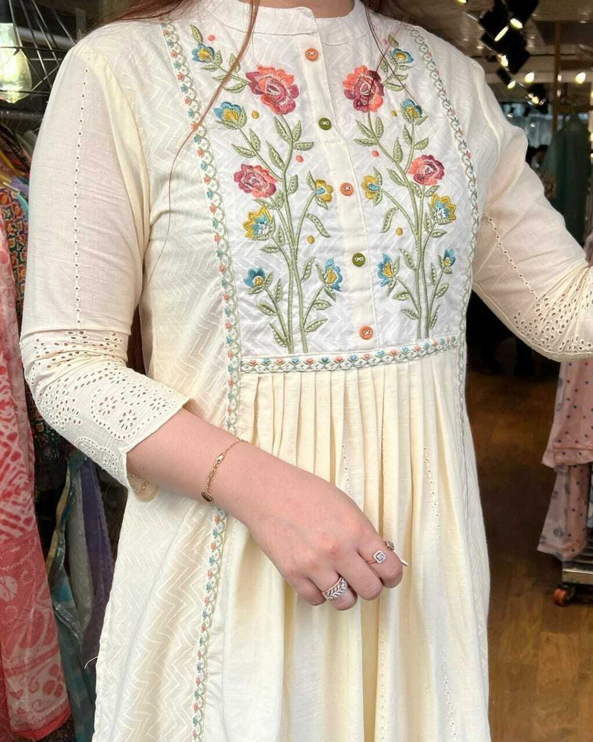 Image of LEAAN Women Kurta Pant Dupatta Set
