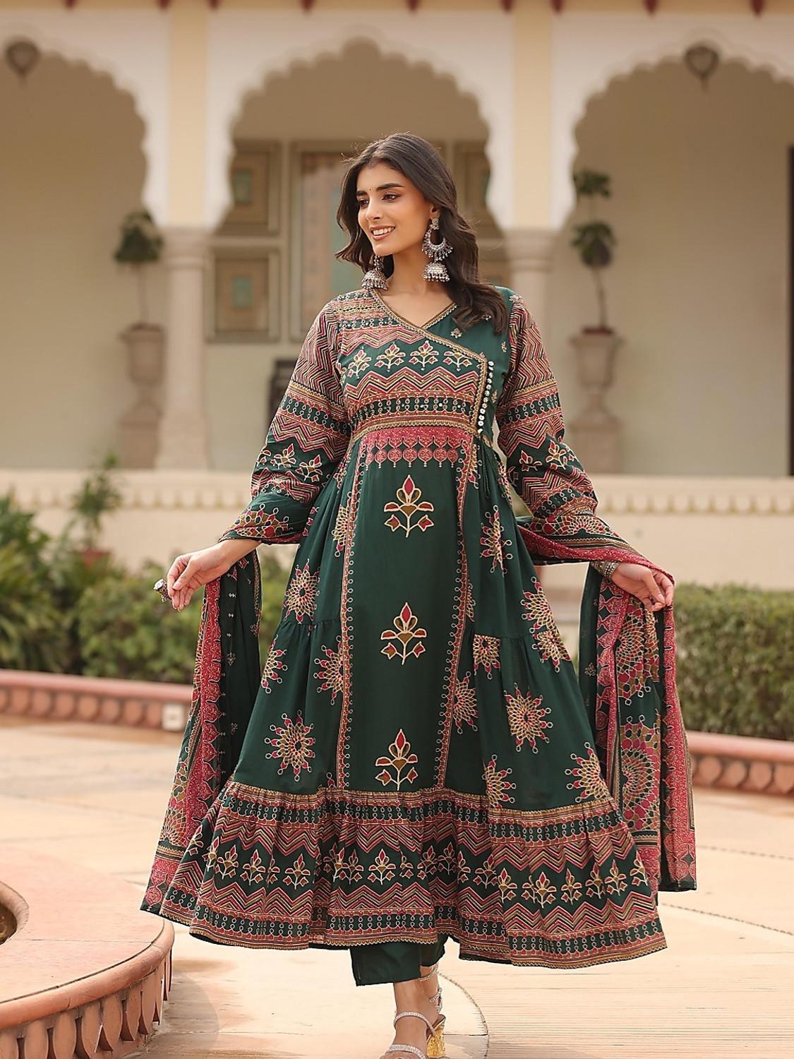 Image of berrylicious Women Kurta Pant Dupatta Set