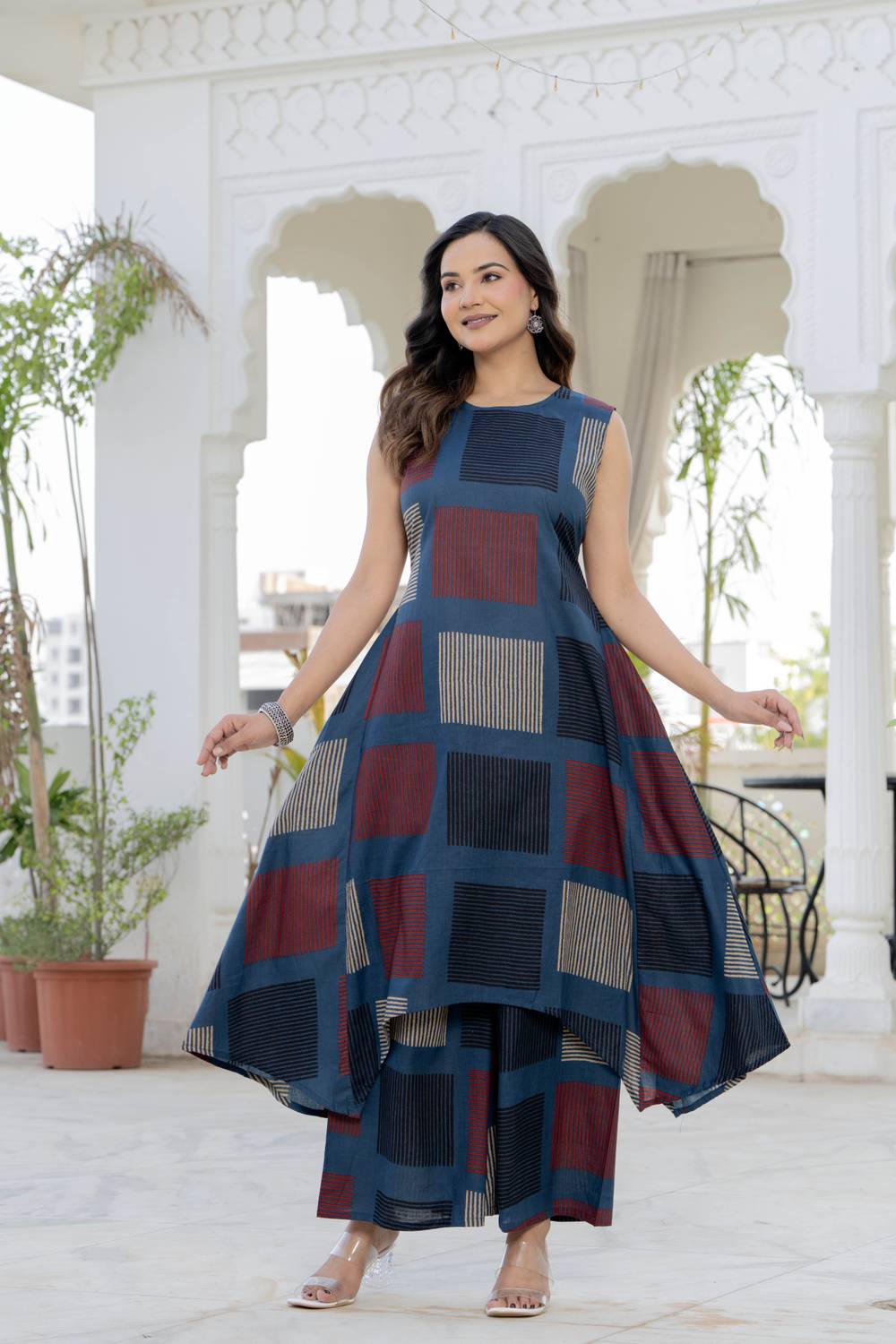 BohoVastra Women Kurta Palazzo Set