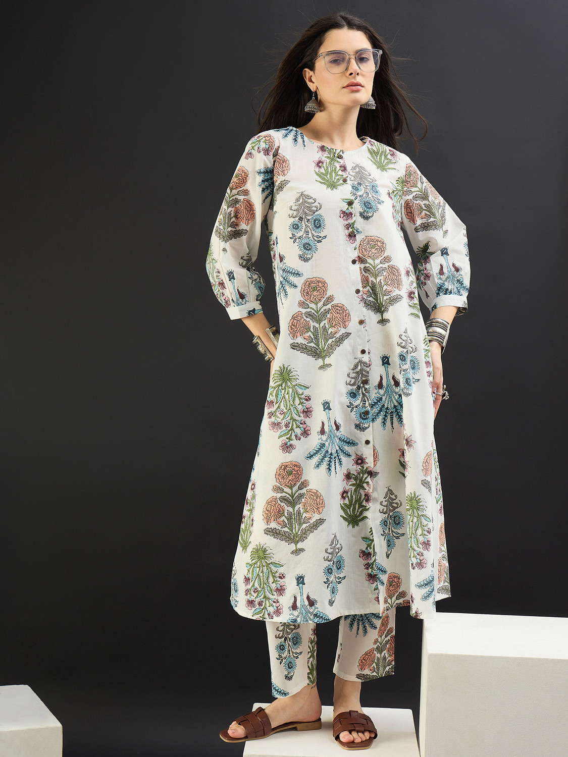 Image of Indo Era Women Kurta Pant Set
