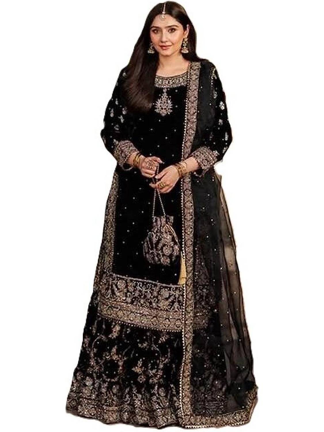 BYRI Women Kurti Sharara Dupatta Set