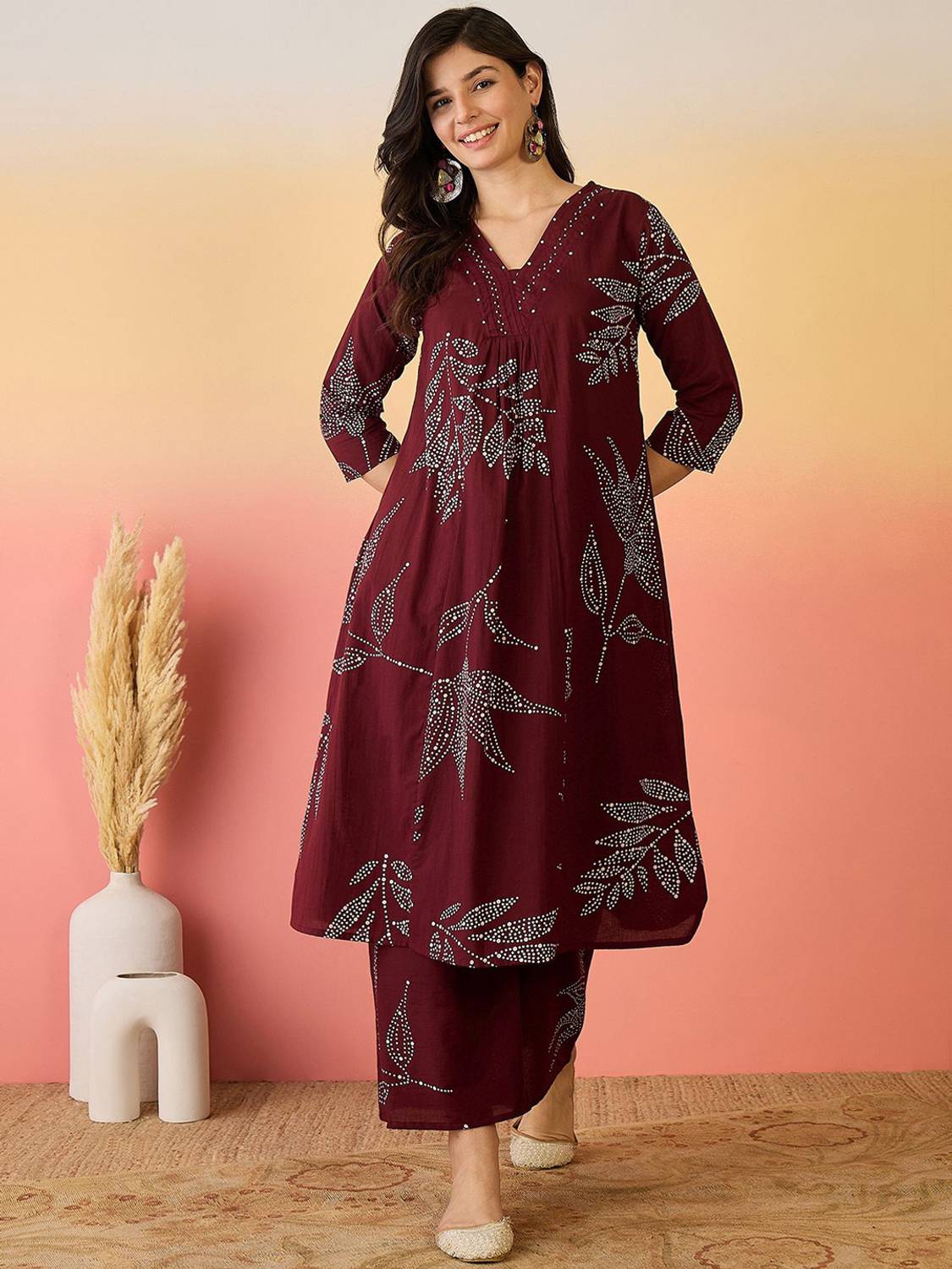 ALADNA Tunic Pant Co-ords Set