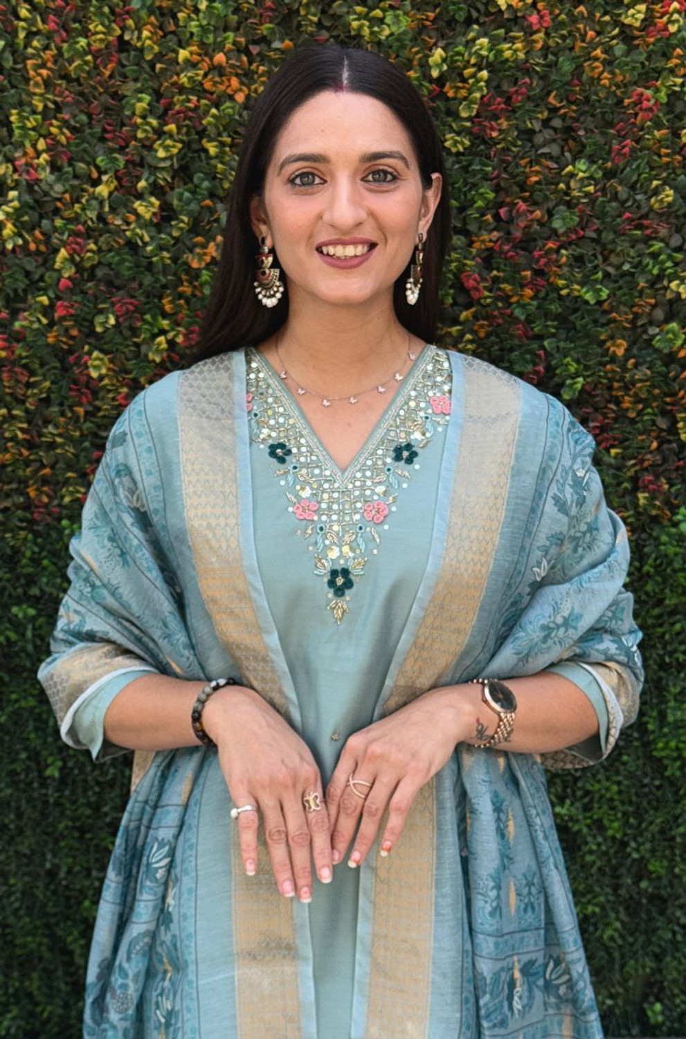 Image of RAJLAXMI FASHION Women Kurti Palazzo Dupatta Set