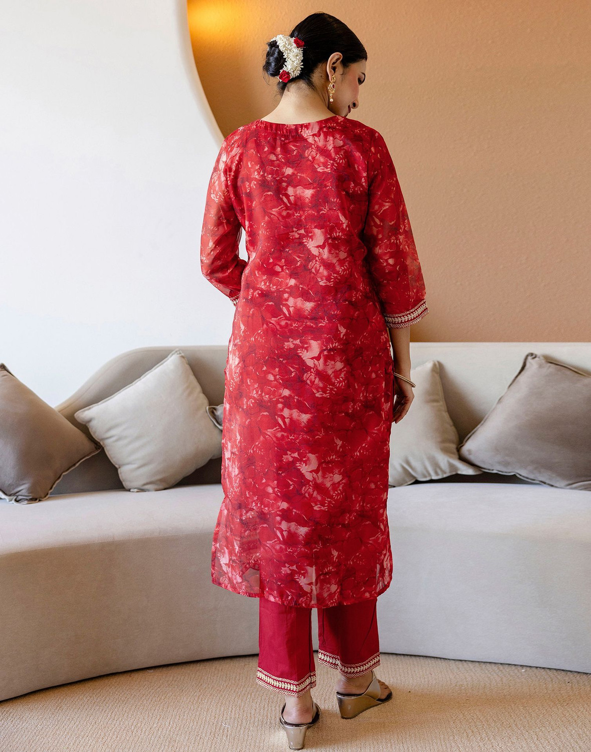 Image of Skylee Women Kurta Pant Dupatta Set
