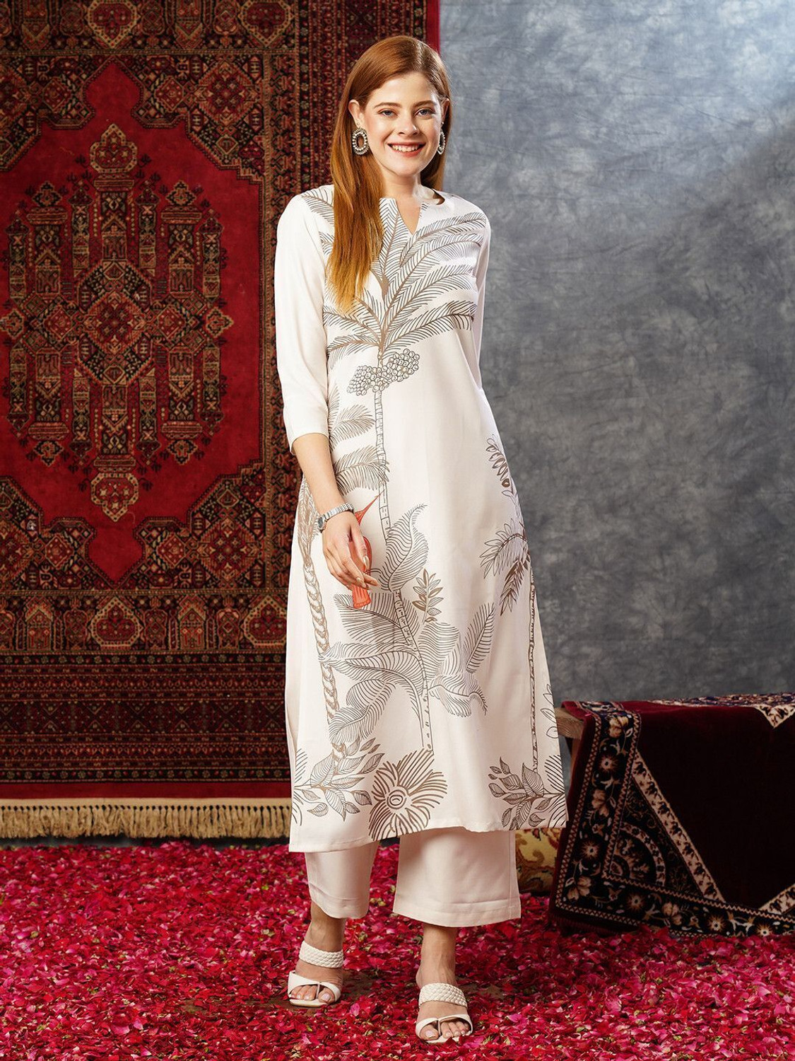 Image of Zarqira Women Kurta Pant Set