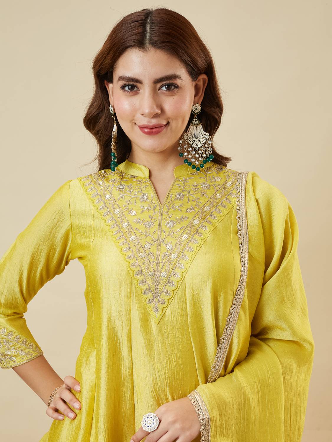 MOKOSH Women Kurta Sharara Dupatta Set - Image 4