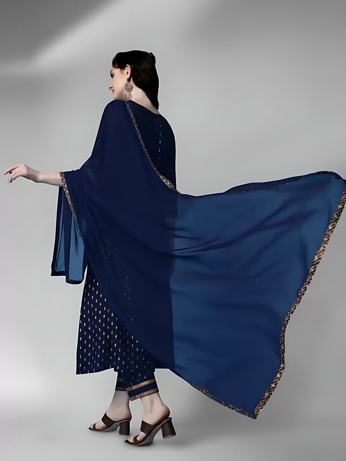 Image of Queens Fab Women Kurta Pant Dupatta Set
