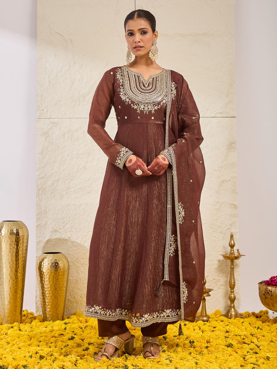 MOKOSH Women Kurta Pant Dupatta Set