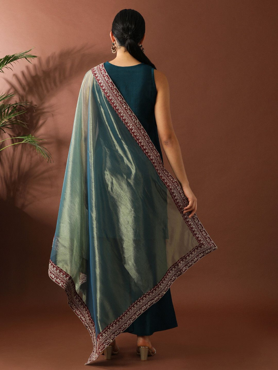 Image of AVANSHEE Women Kurta Palazzo Dupatta Set