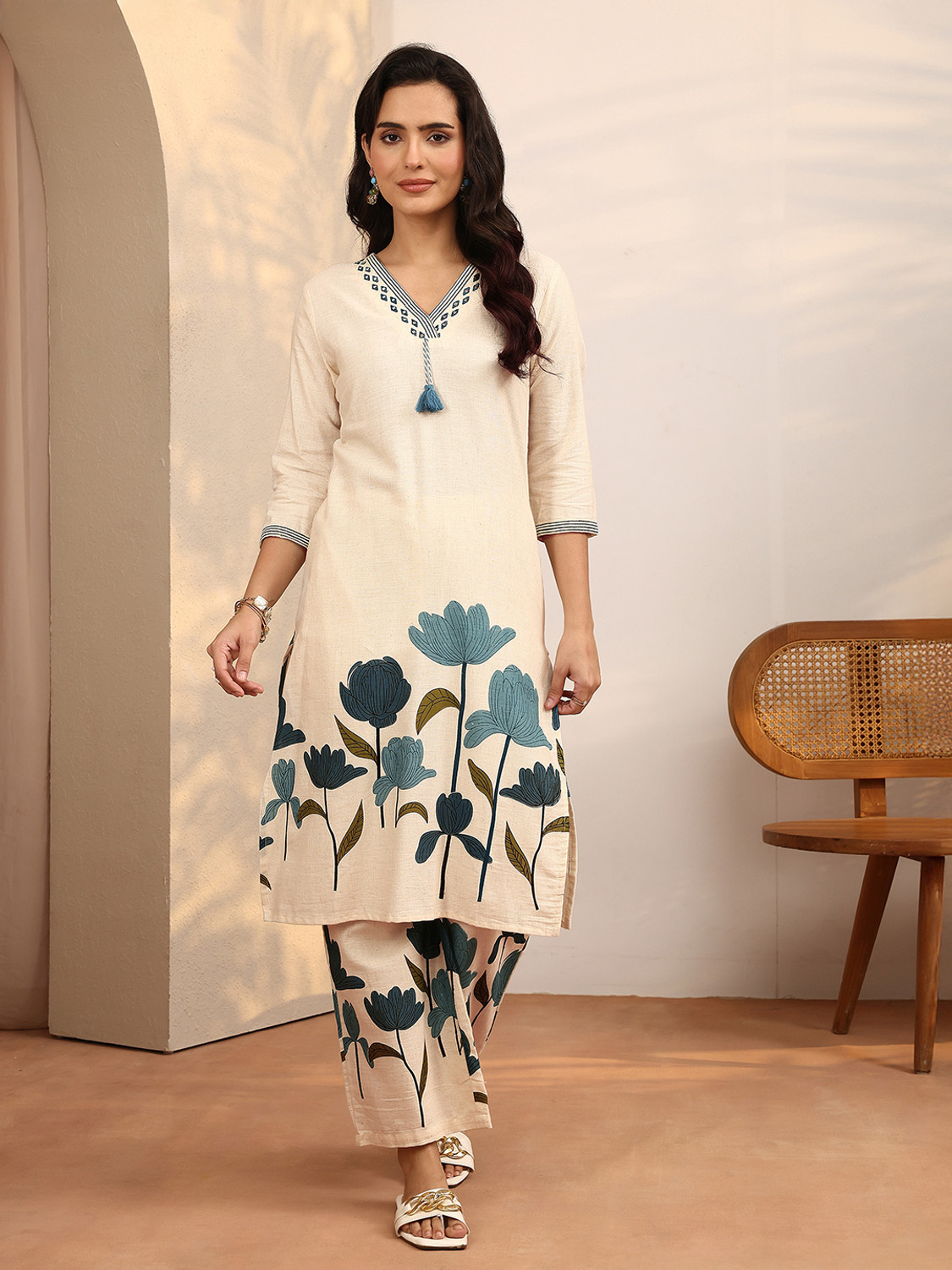 Image of LIBAS Women Kurta Palazzo Set