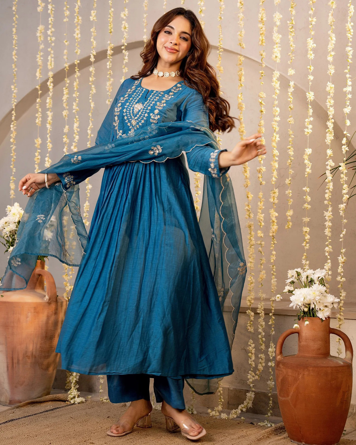 Image of Klosia Women Kurta Pant Dupatta Set