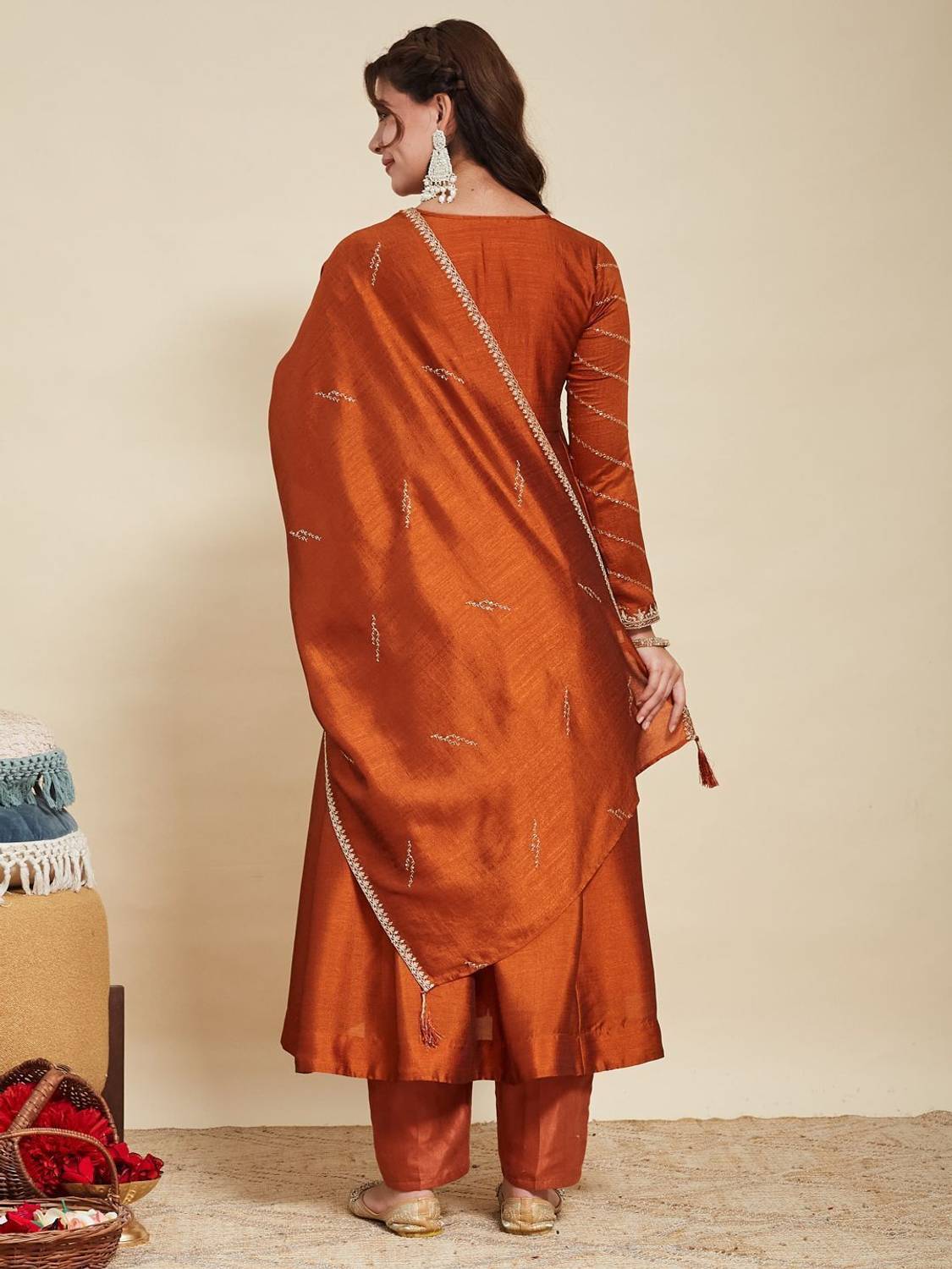 MOKOSH Women Kurta Pant Dupatta Set - Image 2