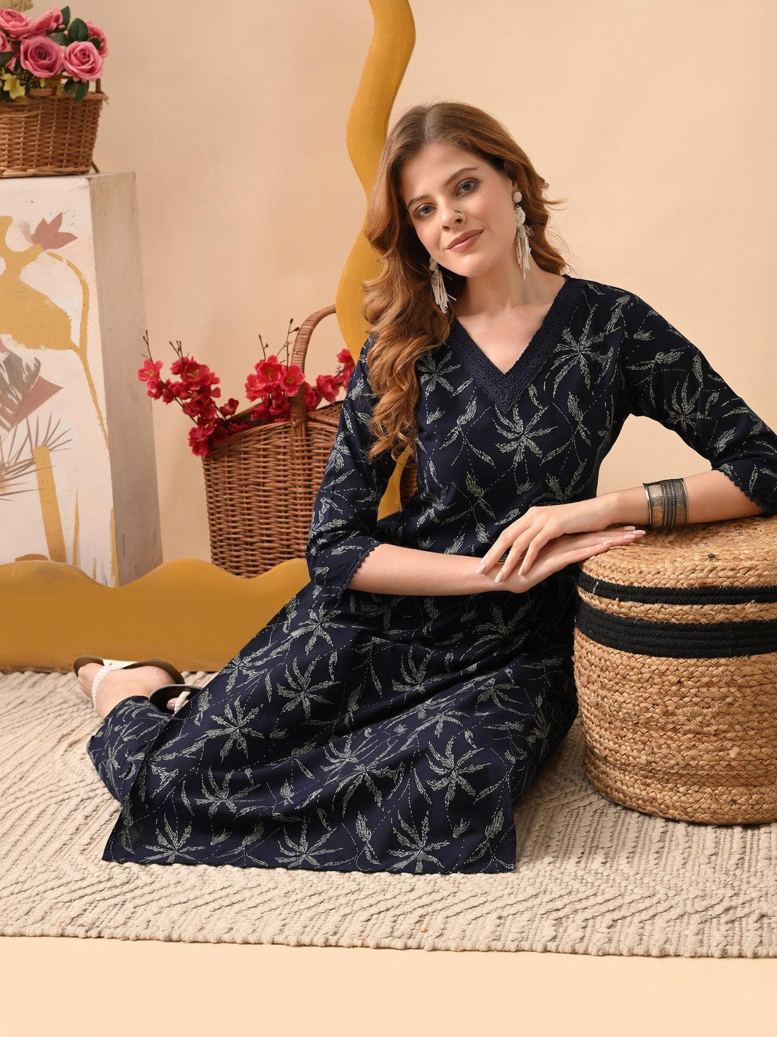Image of KJFAB Women Kurta Pant Set
