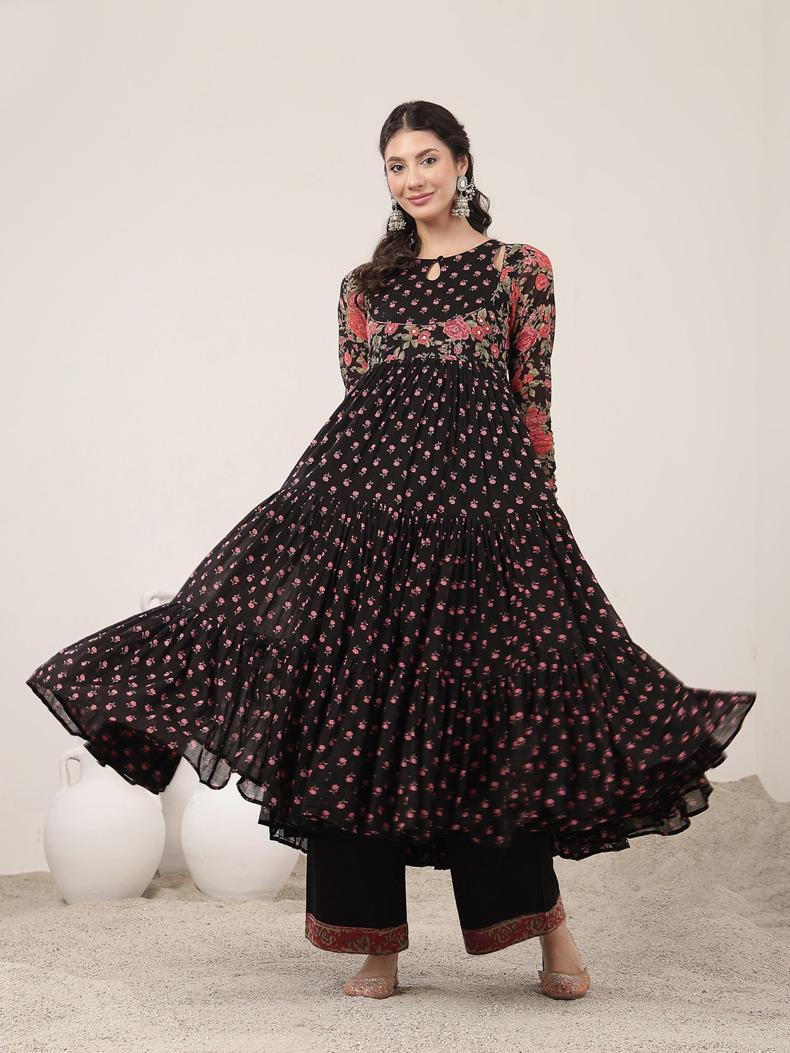 Image of Gulmohar Jaipur Women Kurta Palazzo Set