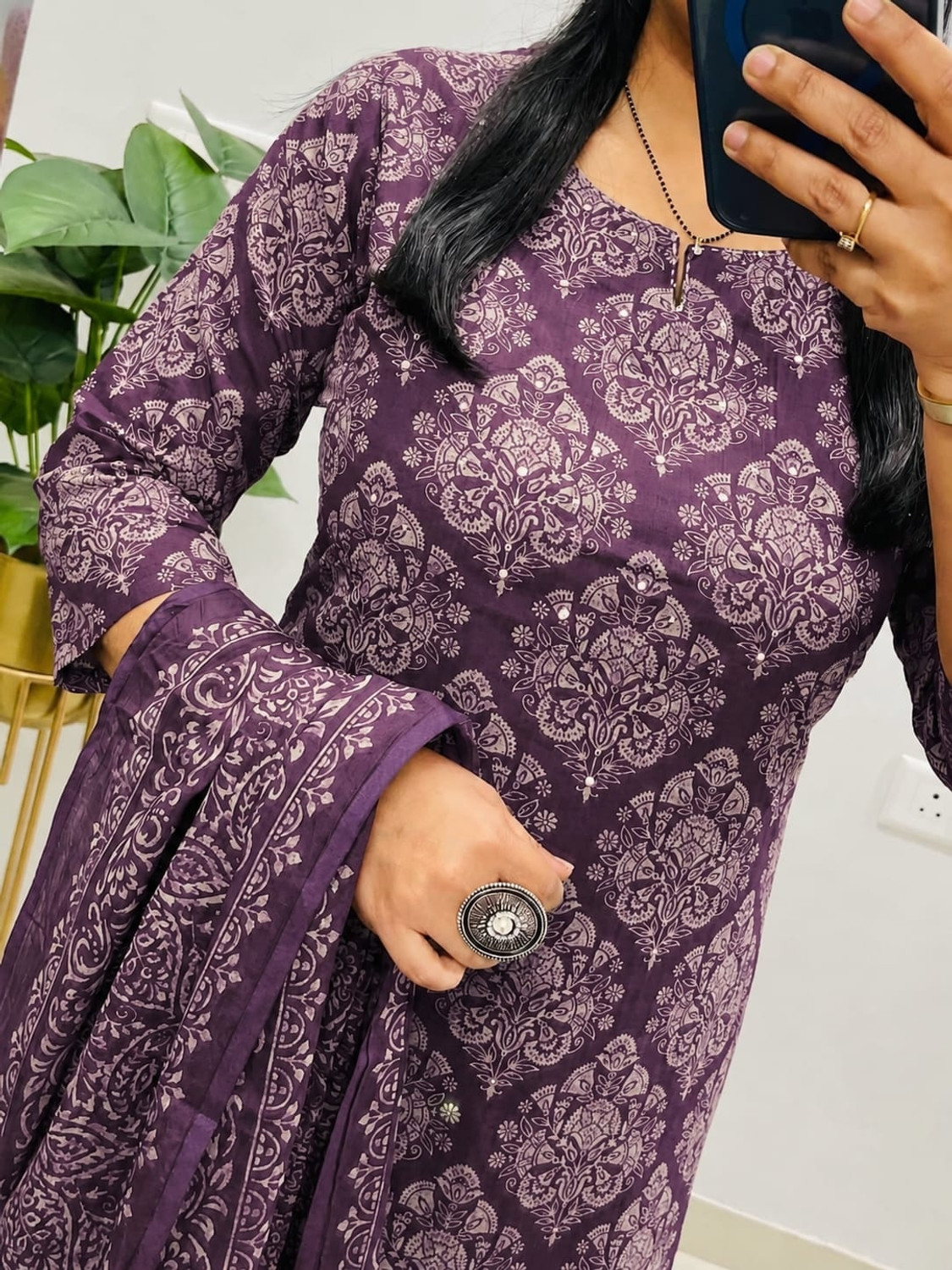Image of zivorah Women Kurta Pant Dupatta Set