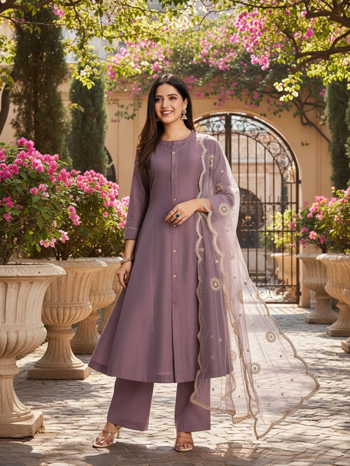 AVANSHEE Women Kurta Pant Dupatta Set