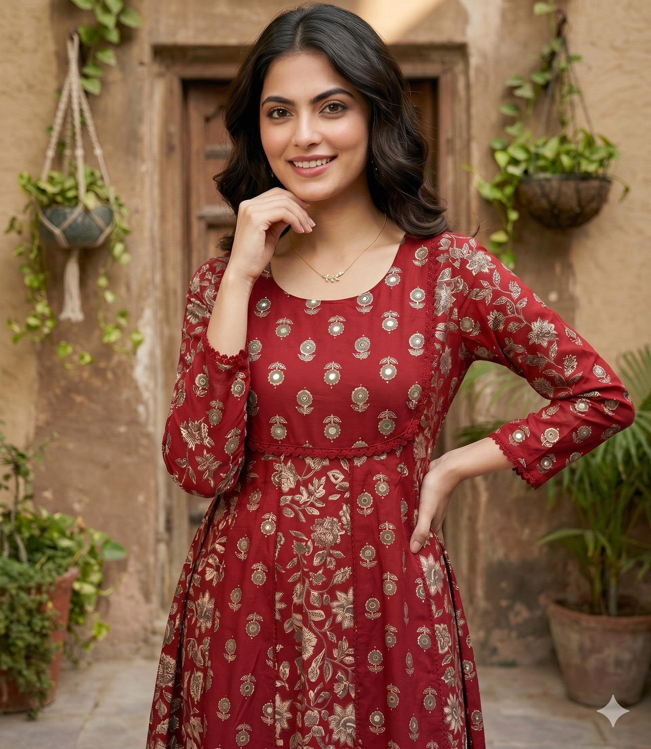 Image of Pingaksh Women Kurti Pant Dupatta Set