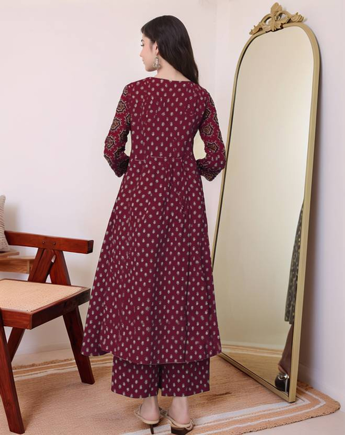 Image of Divastri Women Kurta Palazzo Dupatta Set