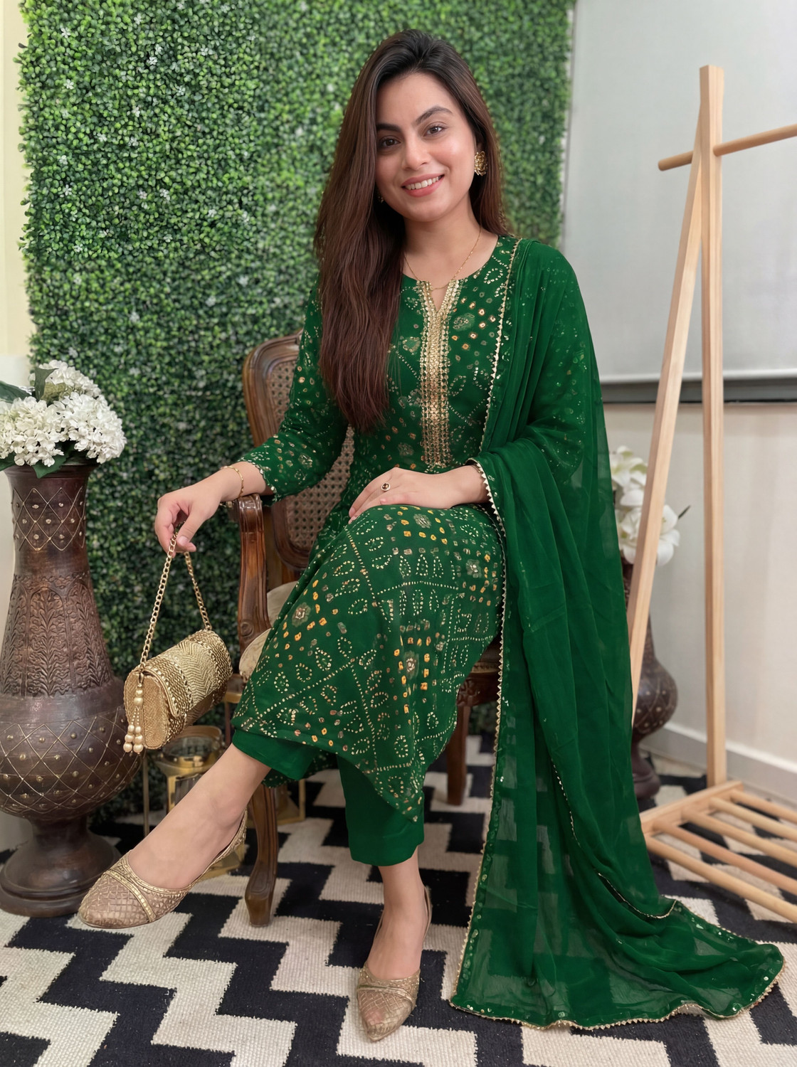 Image of RAJAPARA CREATION Women Kurta Pant Dupatta Set