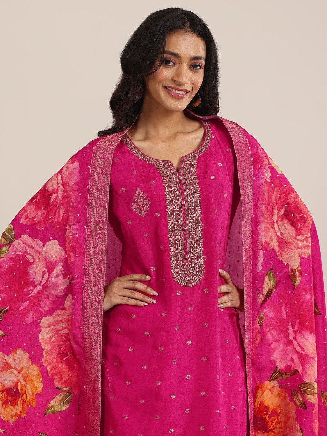 Image of LIBAS Women Kurta Pant Dupatta Set