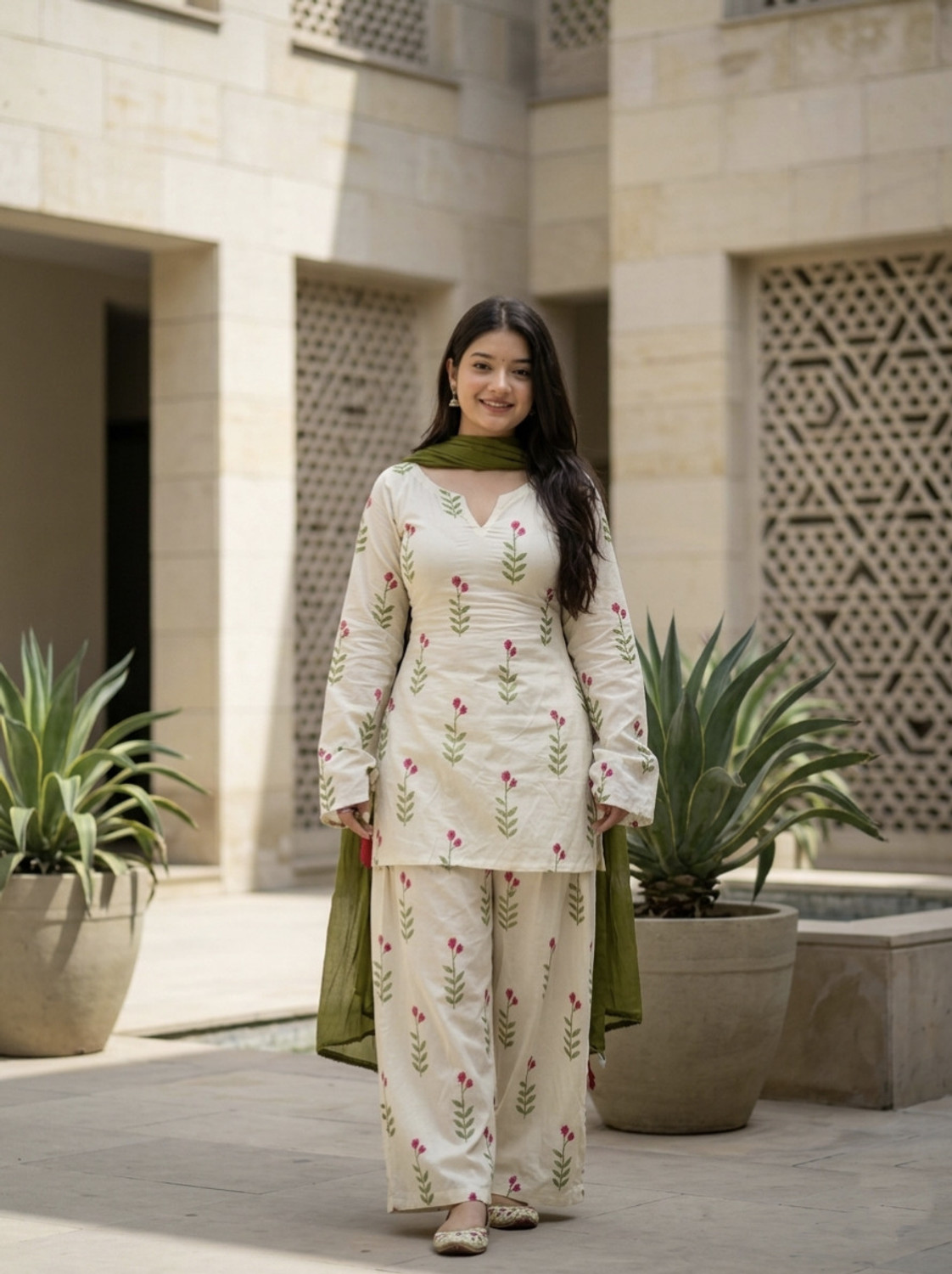 Image of DAX CREATION Women Kurta Salwar Dupatta Set