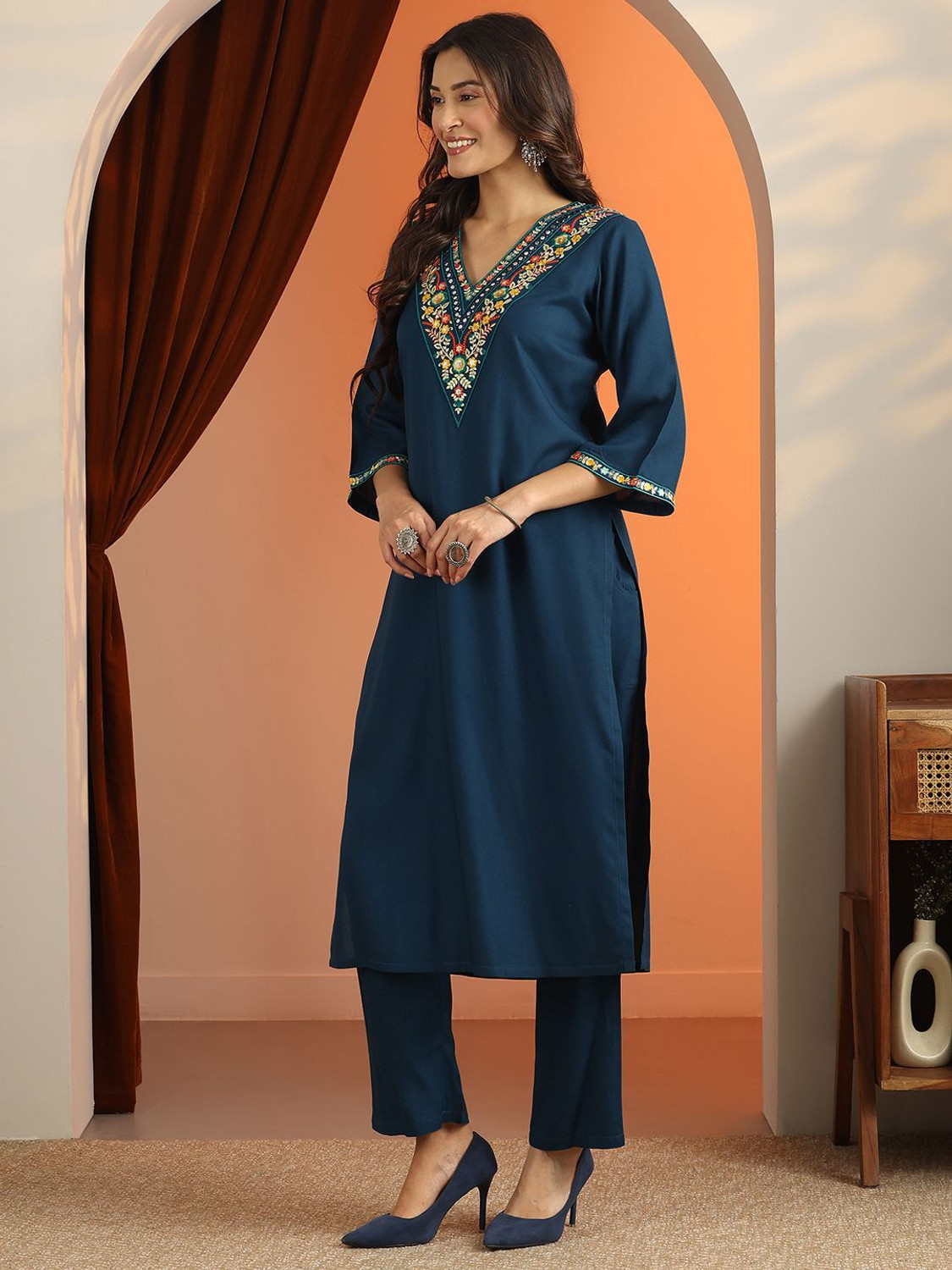 Image of LIBAS Women Kurta Pant Dupatta Set