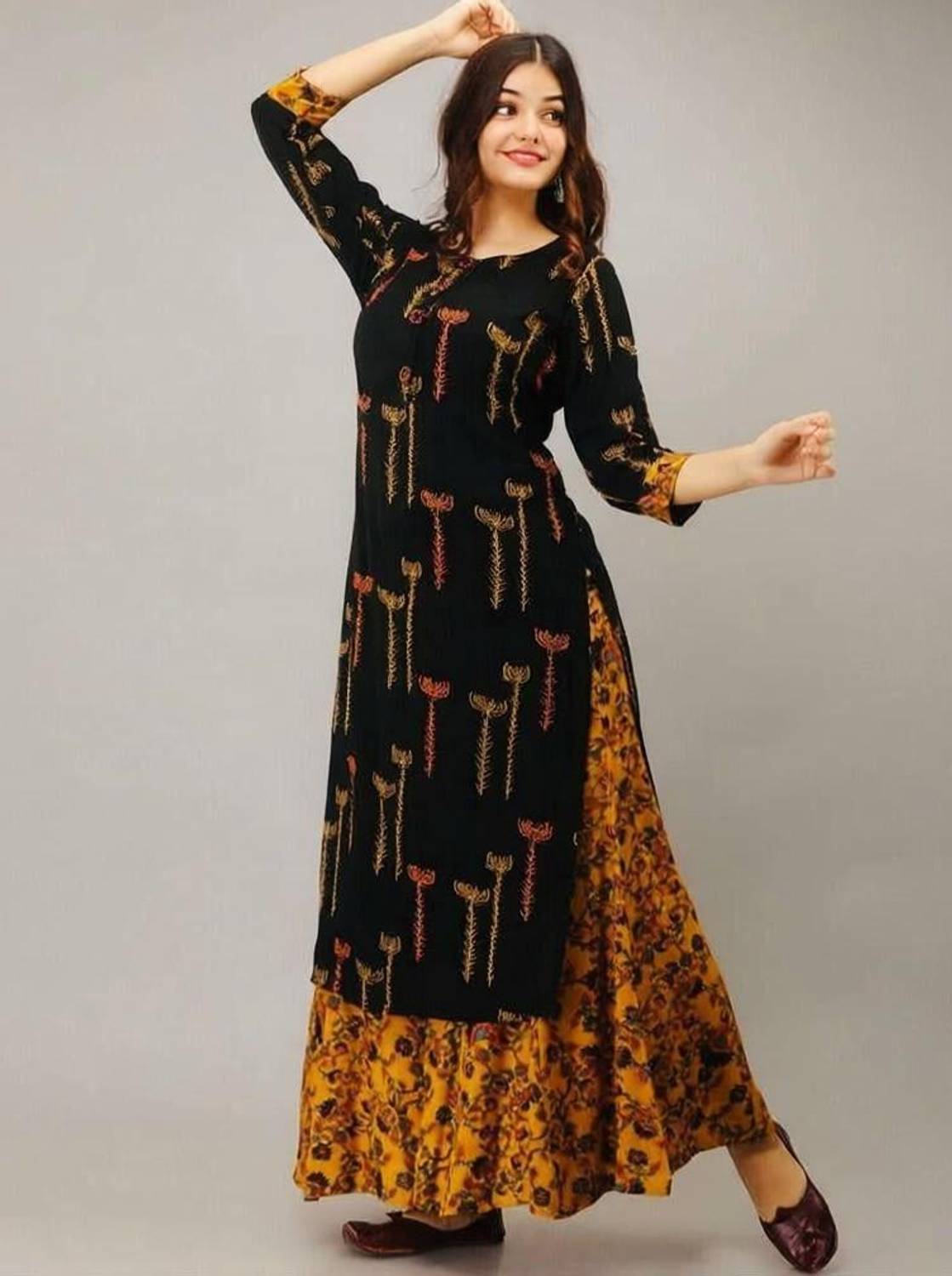 JC Clothing Women Kurta Sharara Set