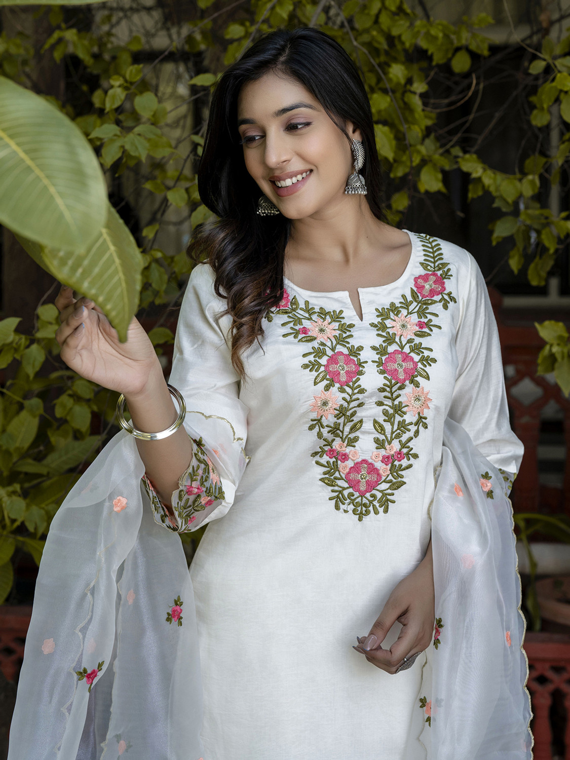 Image of VredeVogel Women Kurta Pant Dupatta Set