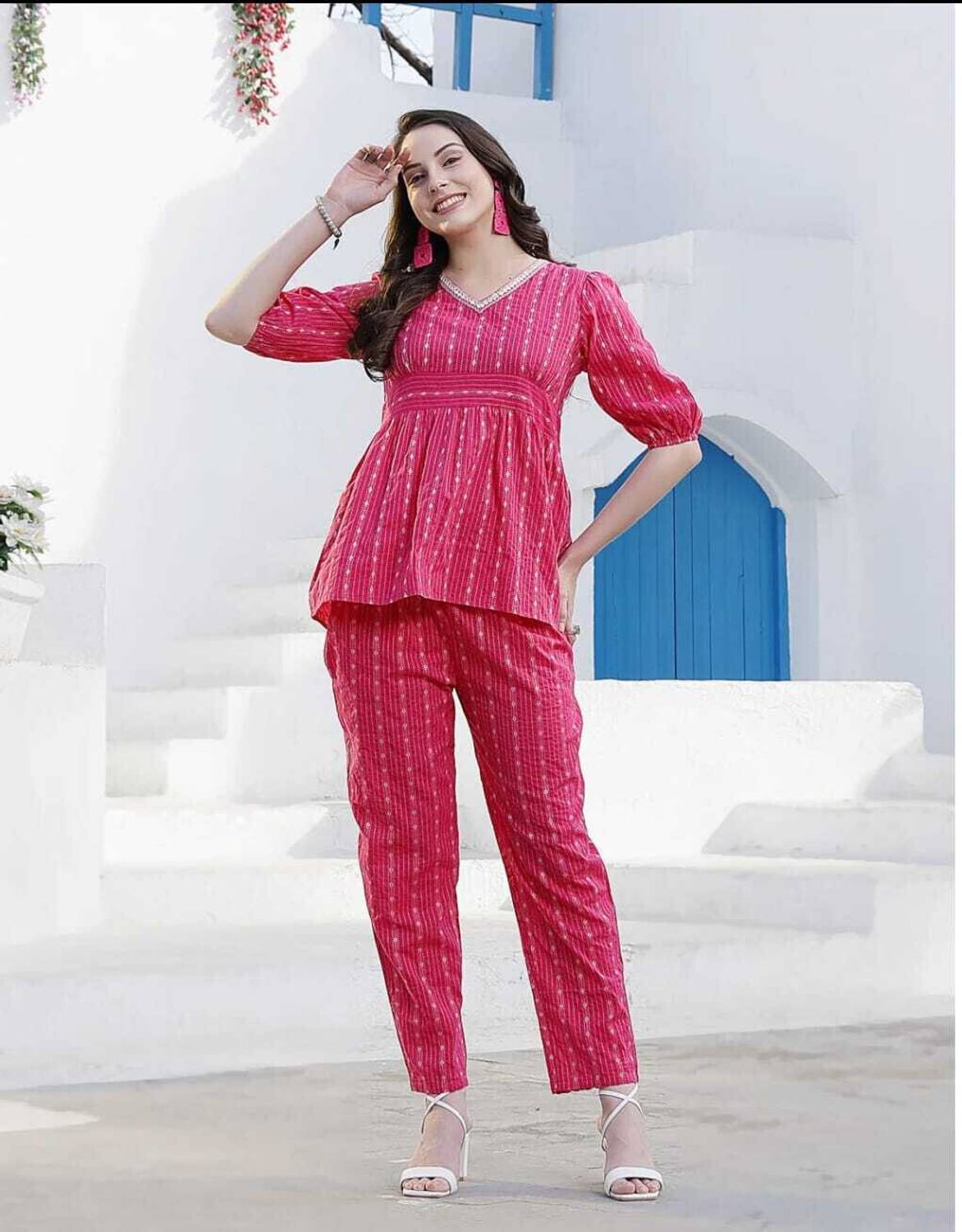 STARKART Women Ethnic Top Pant Set