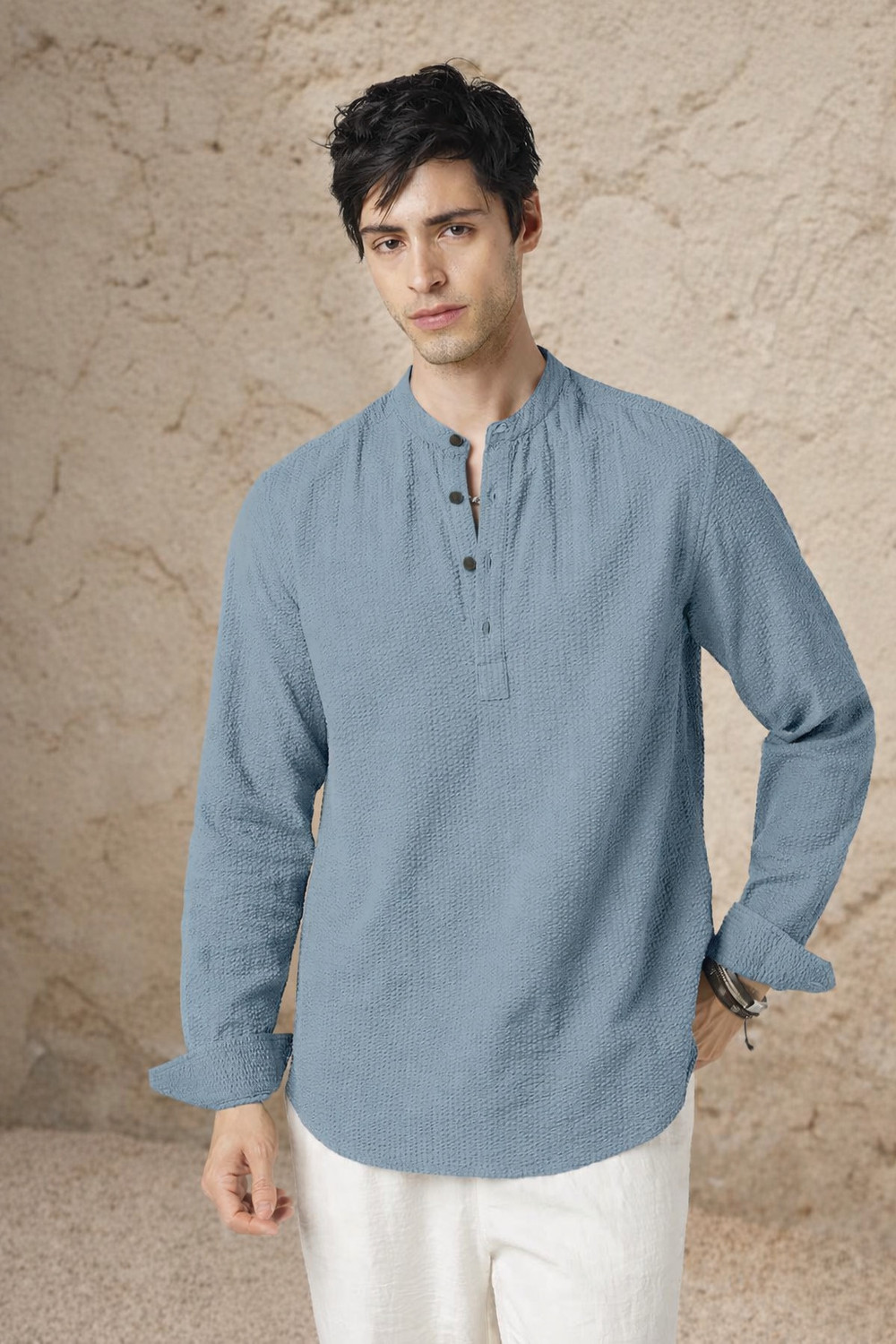 Image of COMBRAIDED Men Kurta Pyjama Set