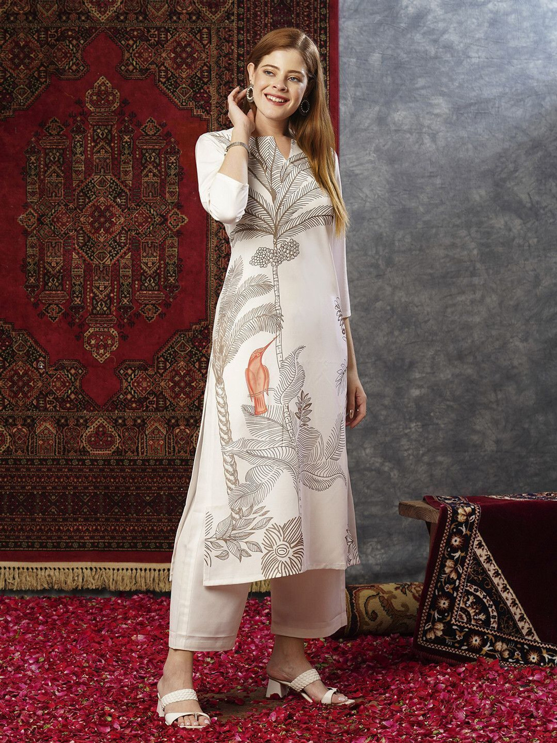Image of Zarqira Women Kurta Pant Set