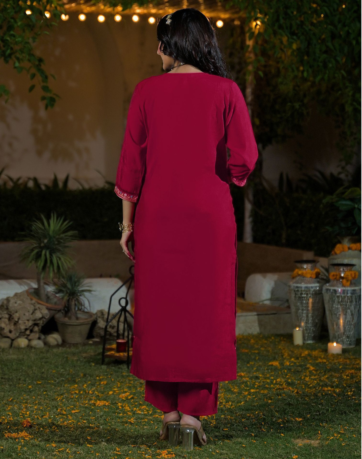 Image of Skylee Women Kurta Pant Dupatta Set