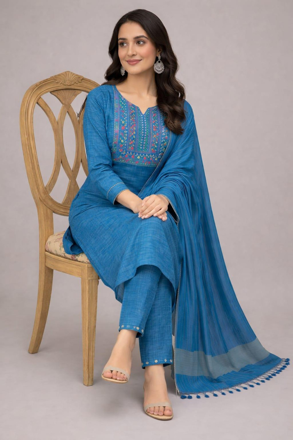 Image of Edeltraud collection Women Kurta Pant Dupatta Set