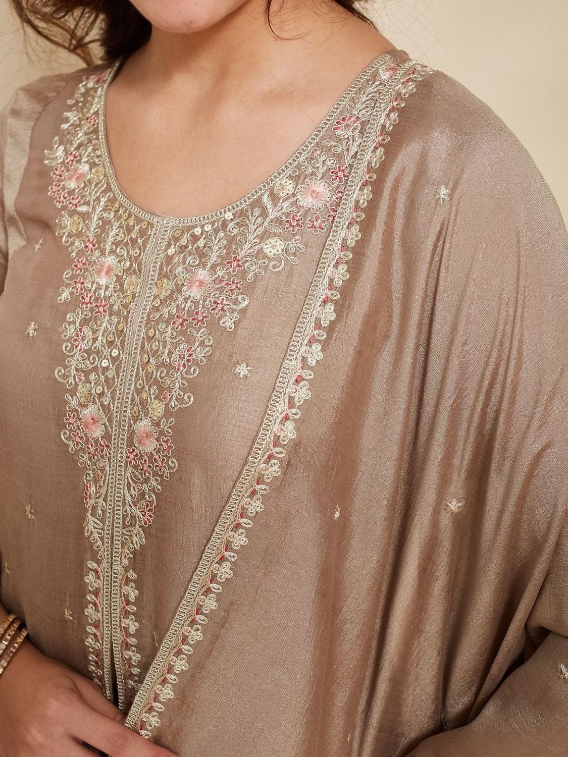 Image of MOKOSH Women Kurta Pant Dupatta Set