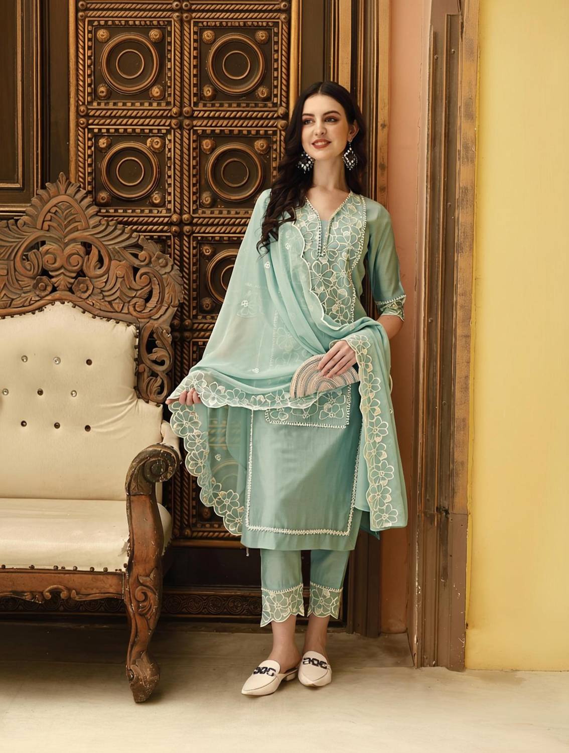 berrylicious Women Kurta Pant Dupatta Set