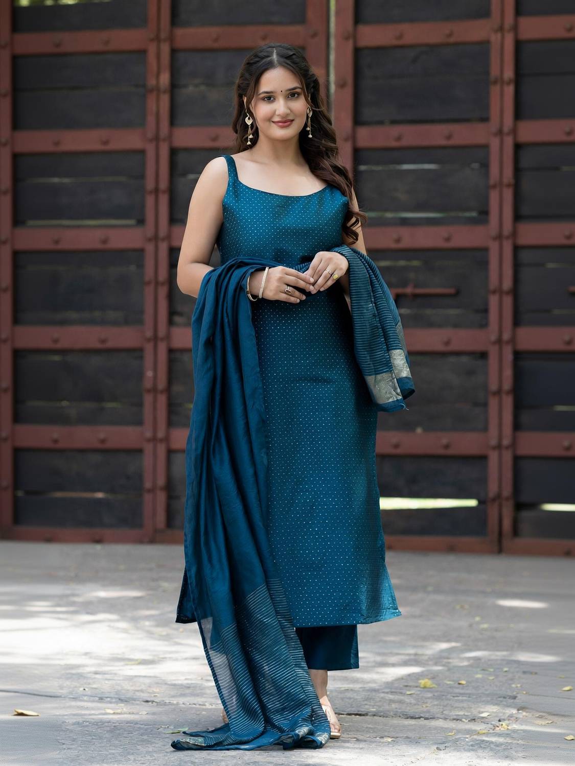 Aspora Women Kurta Pant Dupatta Set
