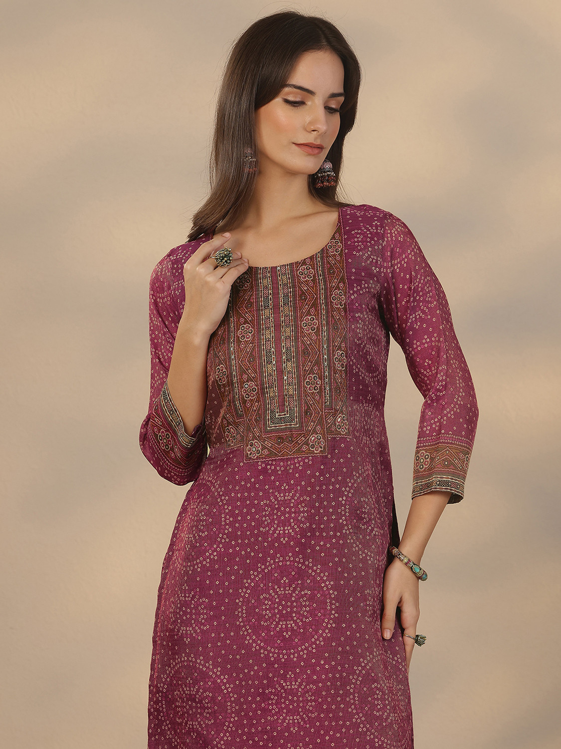 Image of LIBAS Women Kurta Pant Dupatta Set