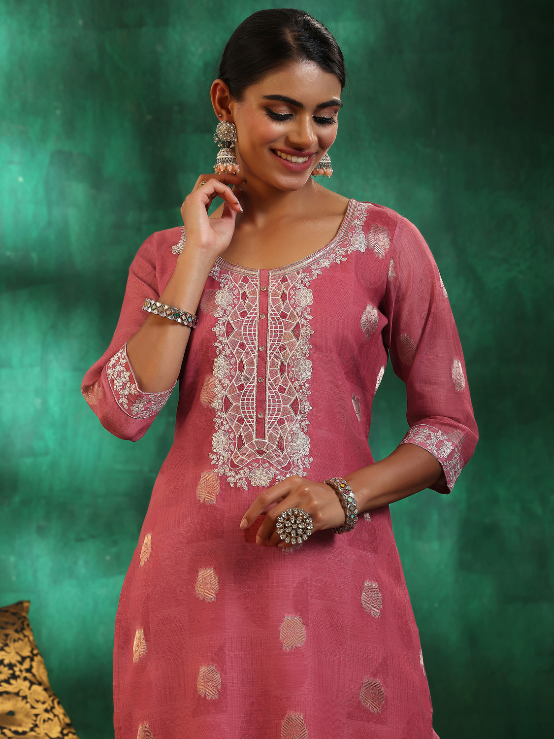 Image of LIBAS Women Kurta Pant Dupatta Set