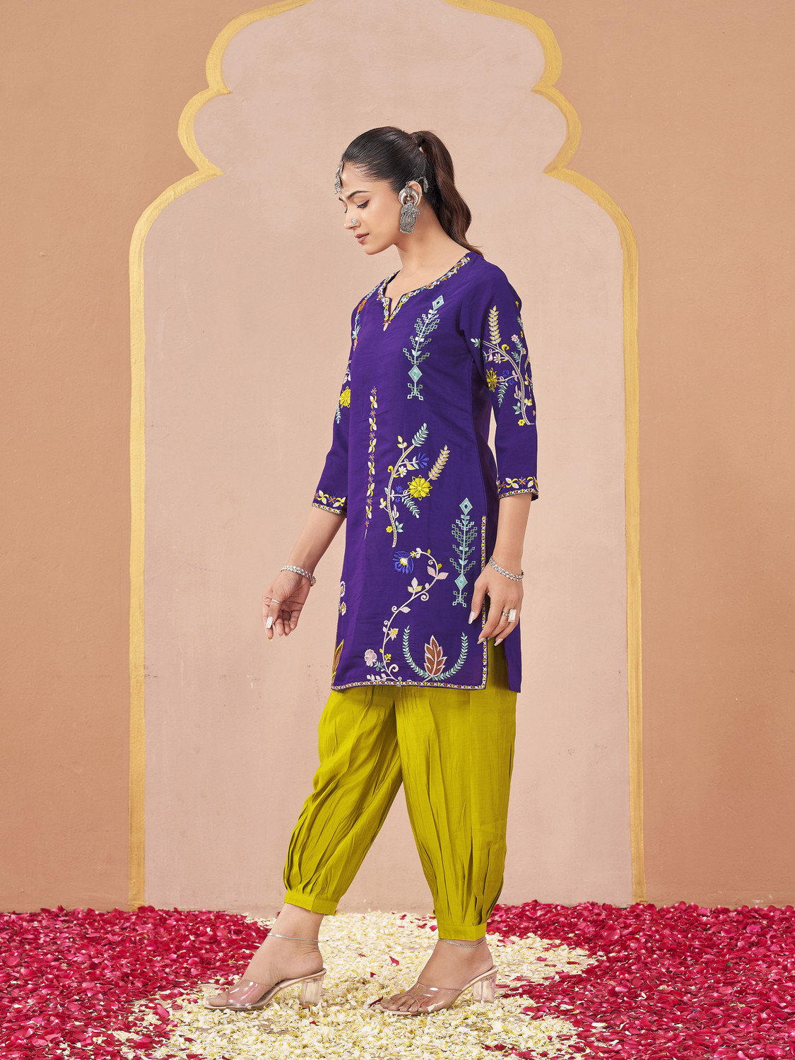 Image of Tikhi Imli Women Ethnic Top Salwar Set