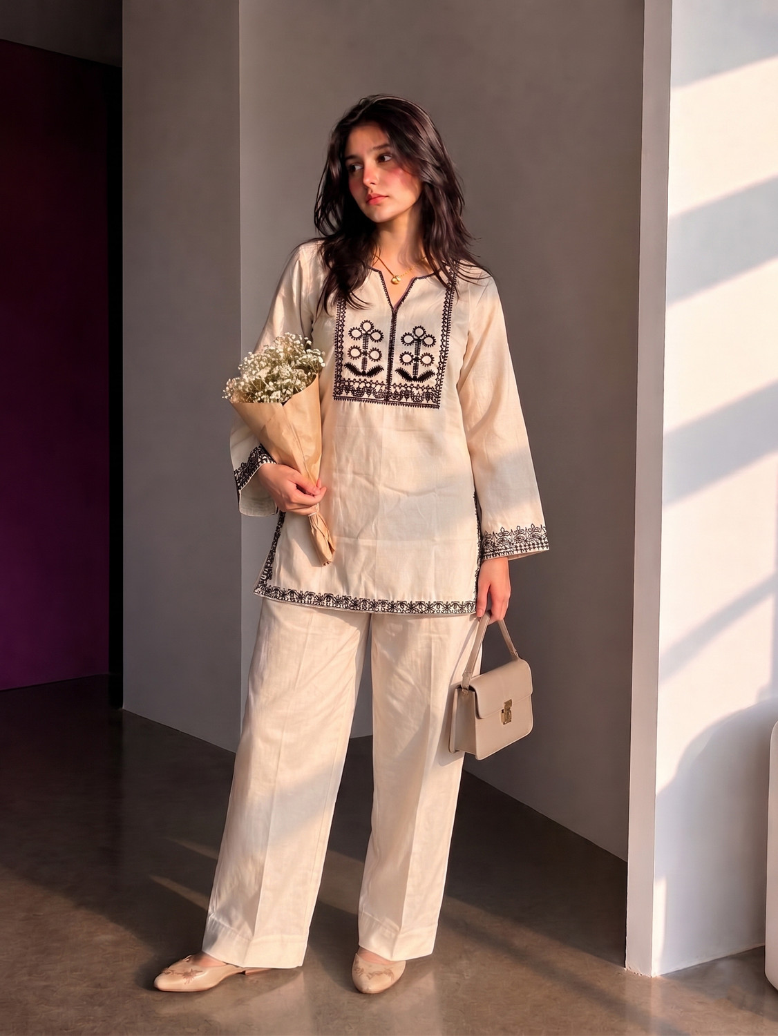 Image of FABHUMAN Women Kurta Pant Set