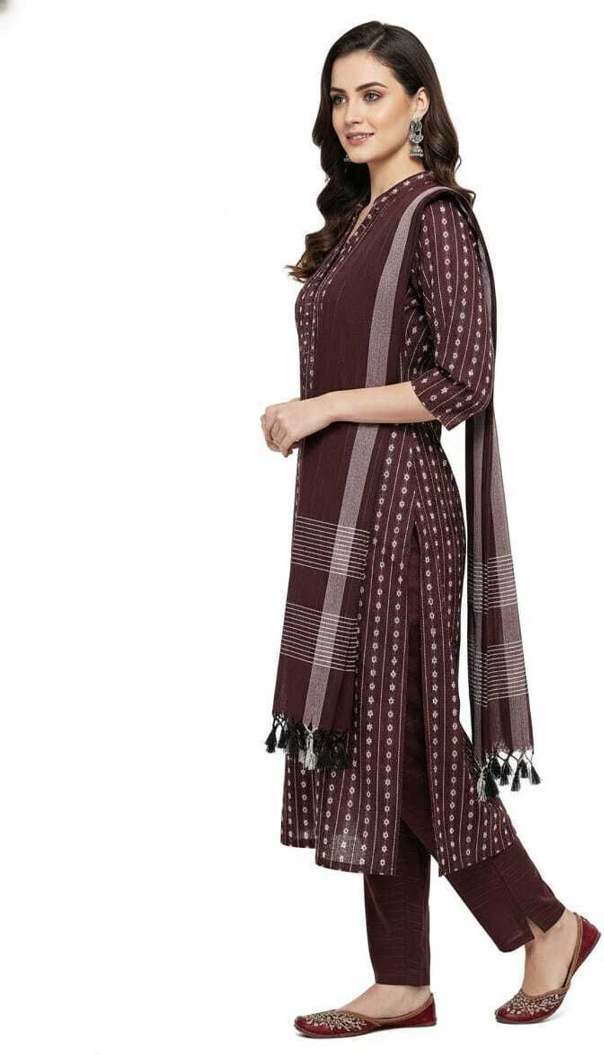 Image of Riwaaz Women Kurti Palazzo Dupatta Set
