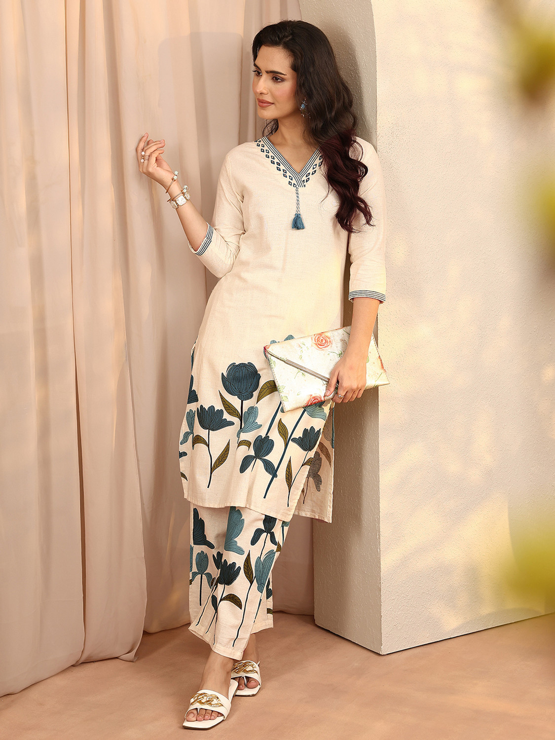Image of LIBAS Women Kurta Palazzo Set