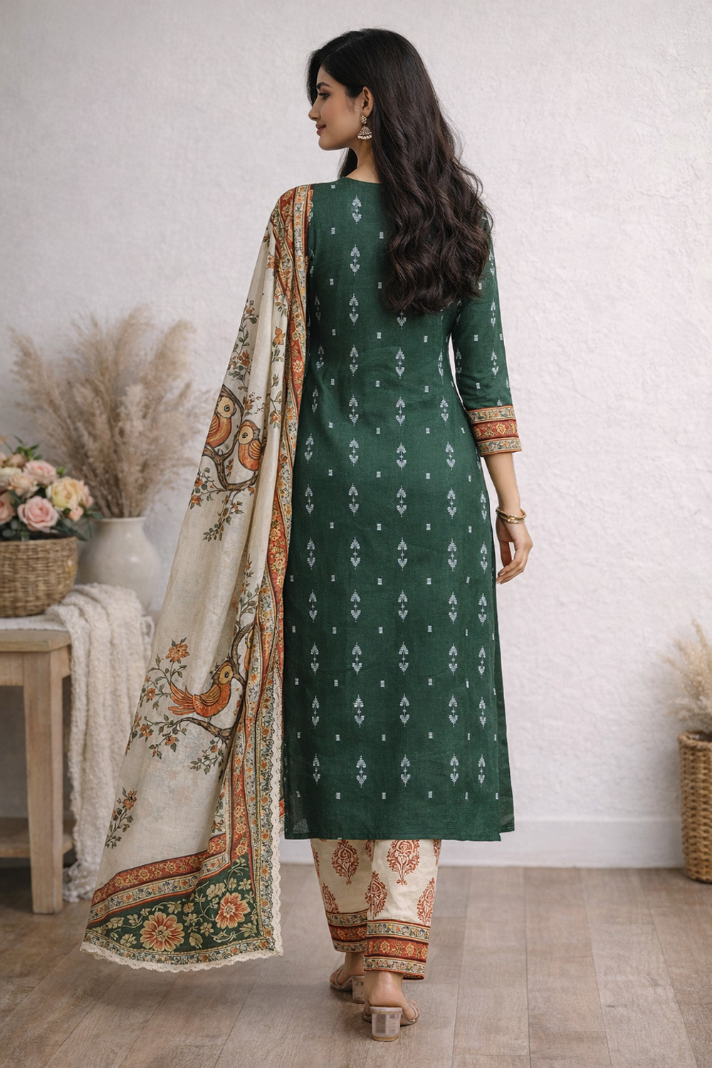 Image of ANOUK Women Pure Cotton Kurta Pant Set