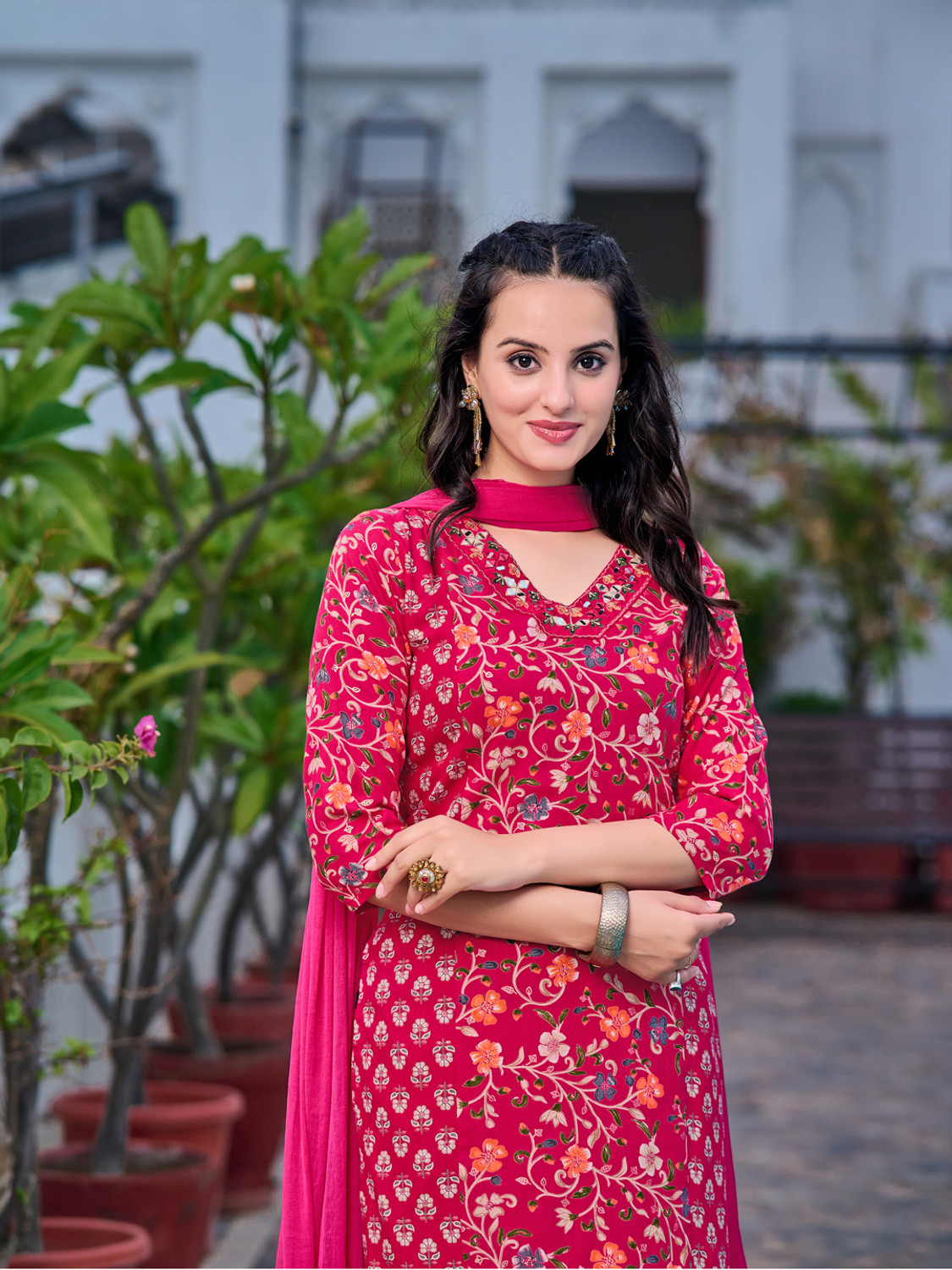 Image of berrylicious Women Kurta Pant Dupatta Set