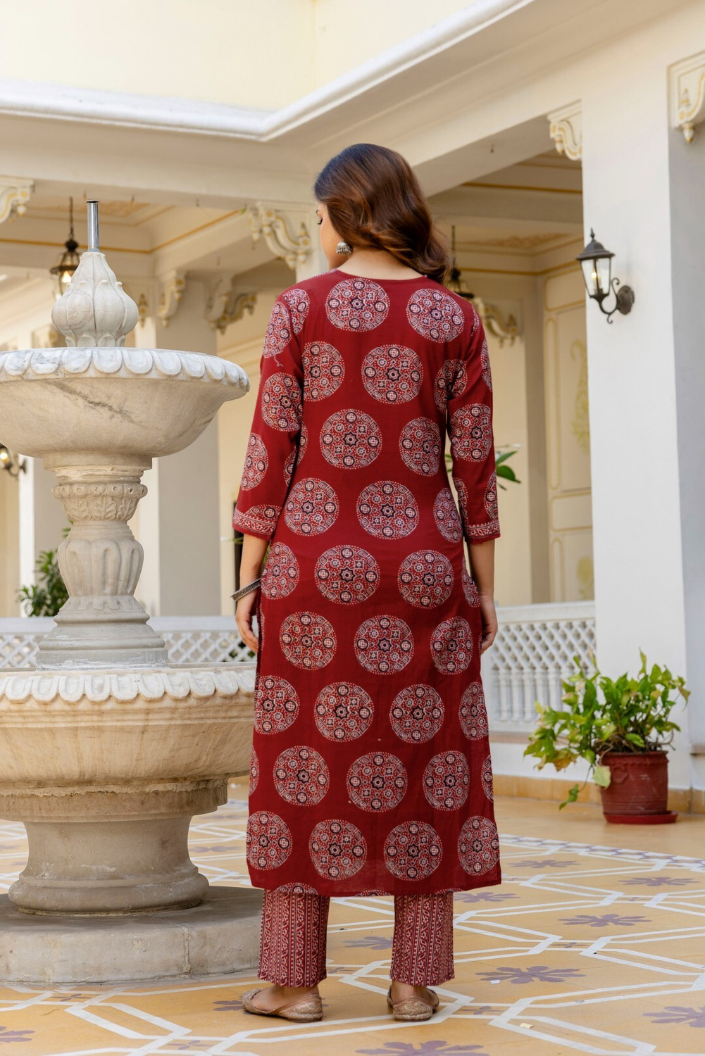 Image of ANOUK Women Kurta Palazzo Dupatta Set