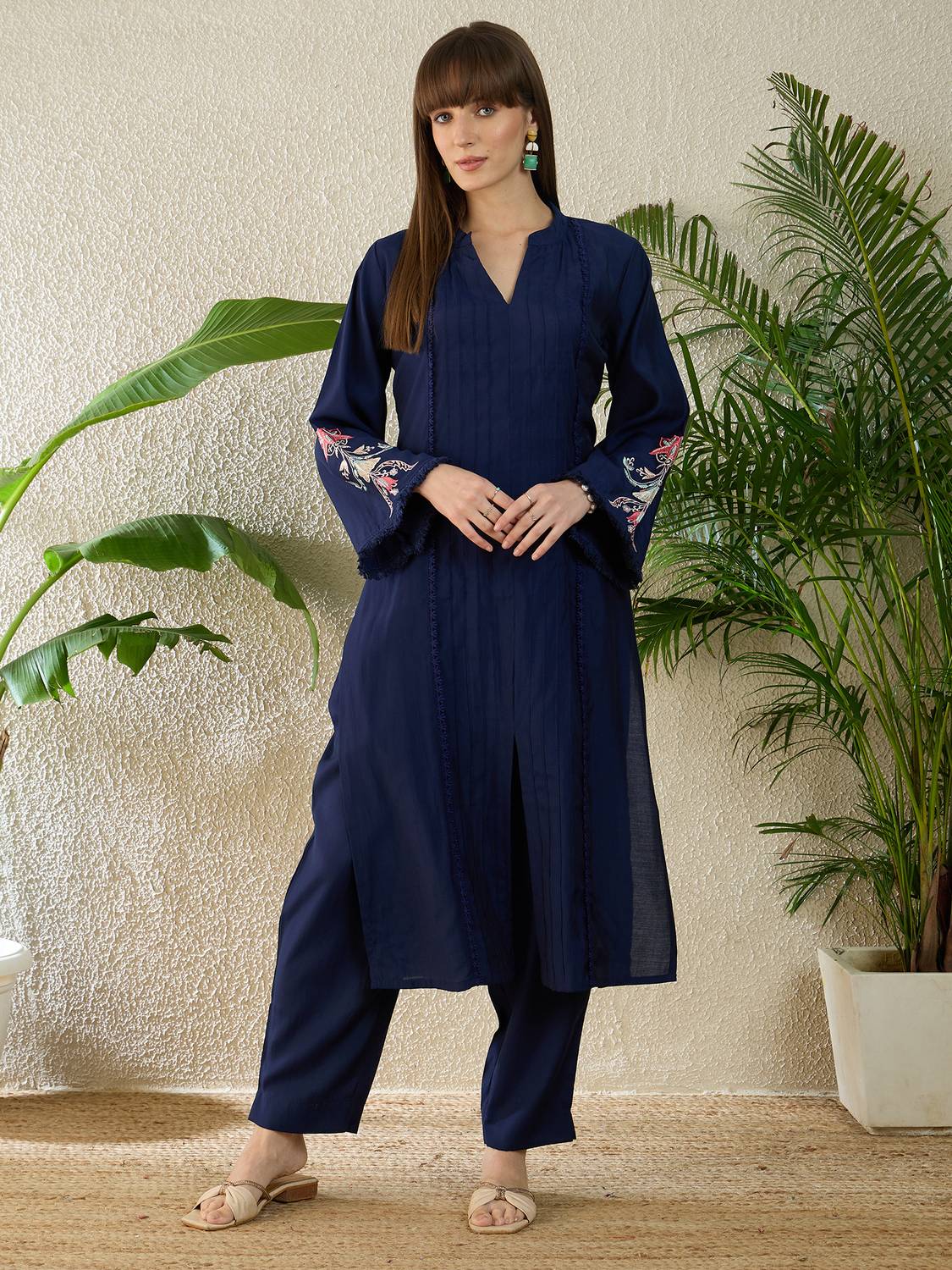 Indo Era Women Kurta Pant Set