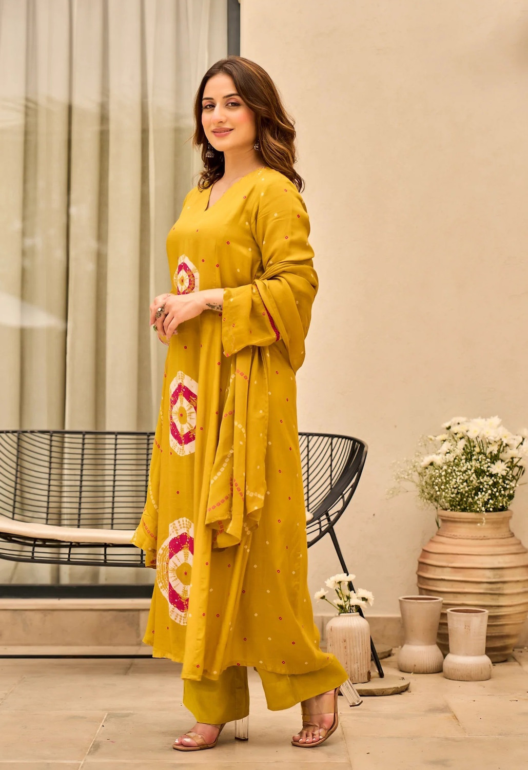 Image of Klosia Women Kurta Pant Dupatta Set